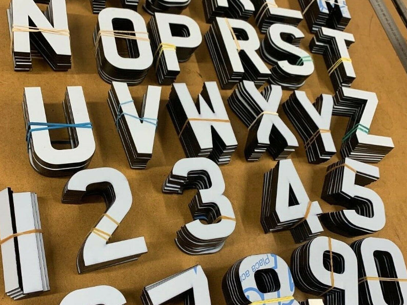 Black Acrylic Letters