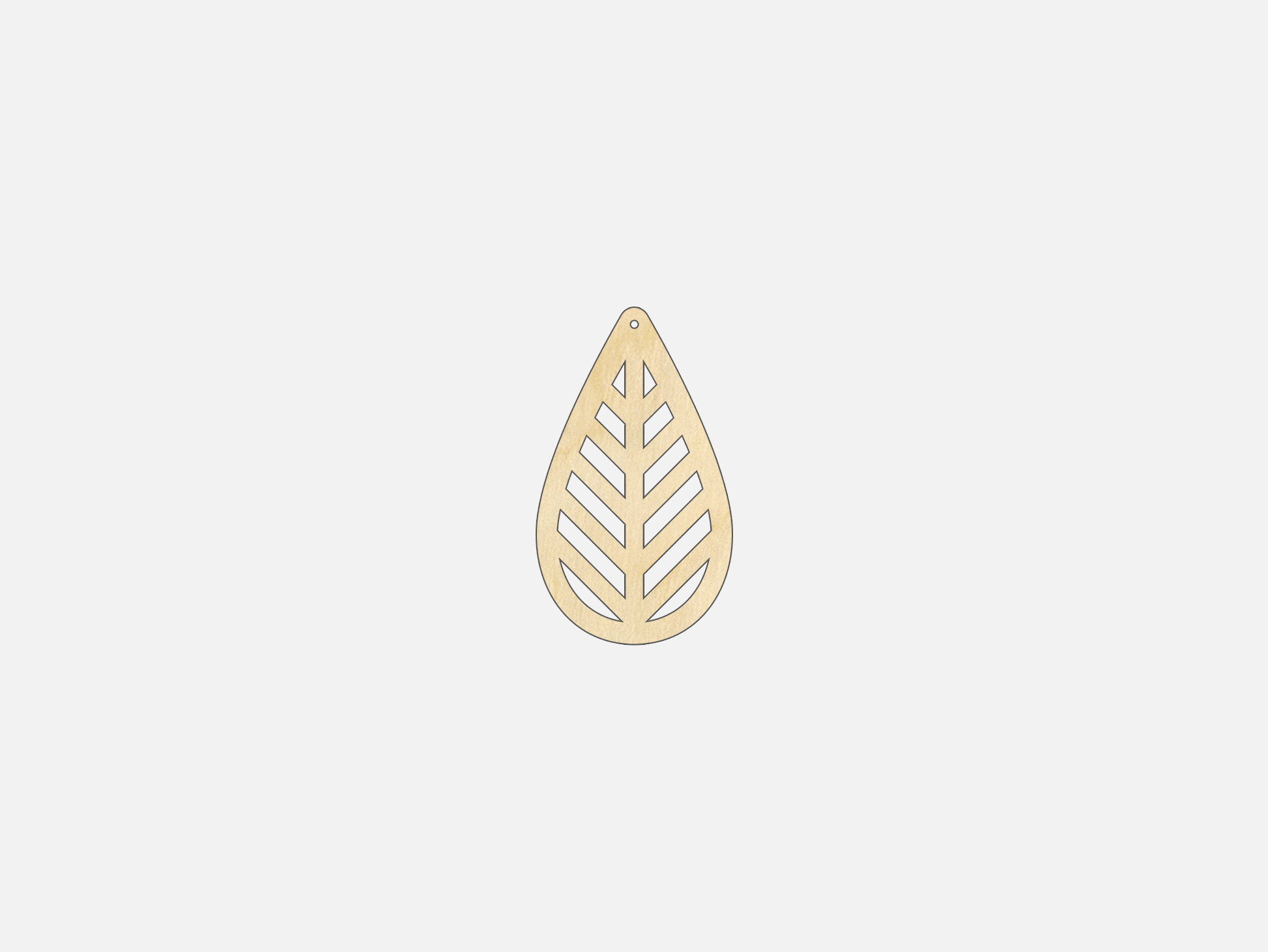 Teardrop Earring Blank