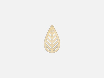 Teardrop Earring Blank