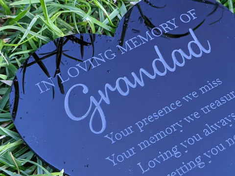 Memorial Grave Marker Plaque
