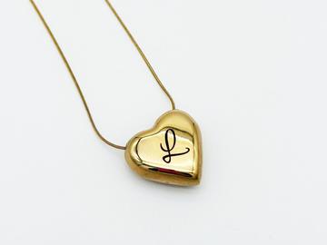 Inital Heart Necklace