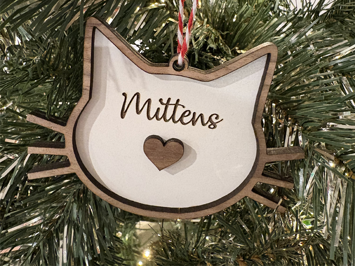 Purrfectly Personalized Cat Bauble