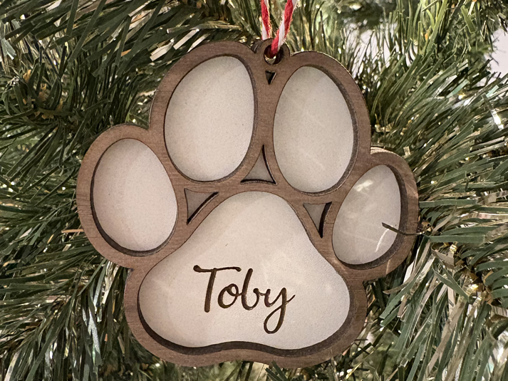 A Paw-some Personalized Ornament