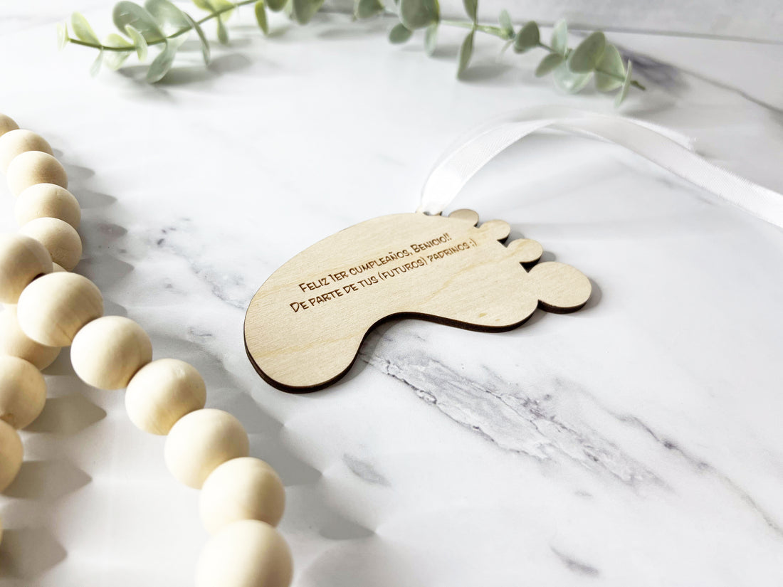 Baby Foot Gift Tag