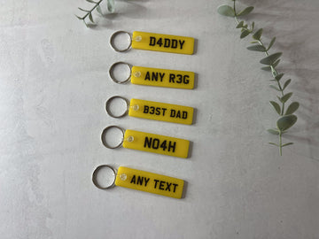 Number Plate Keyring