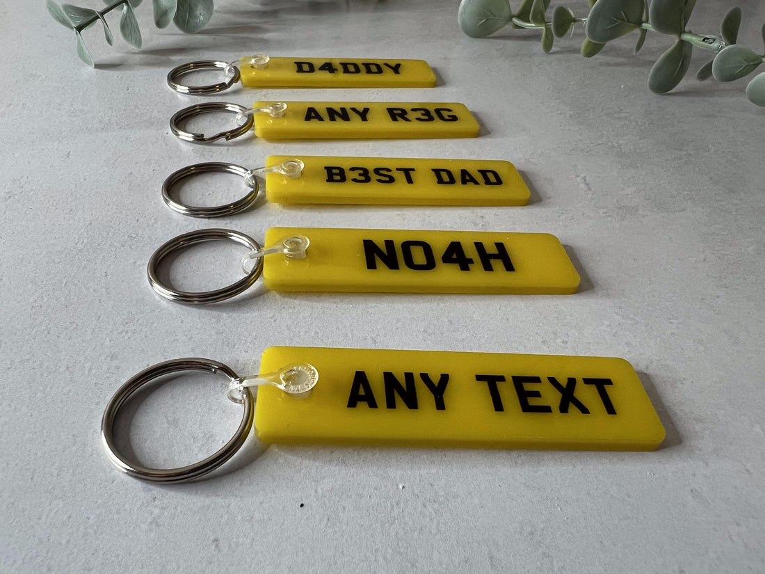 Number Plate Keyring