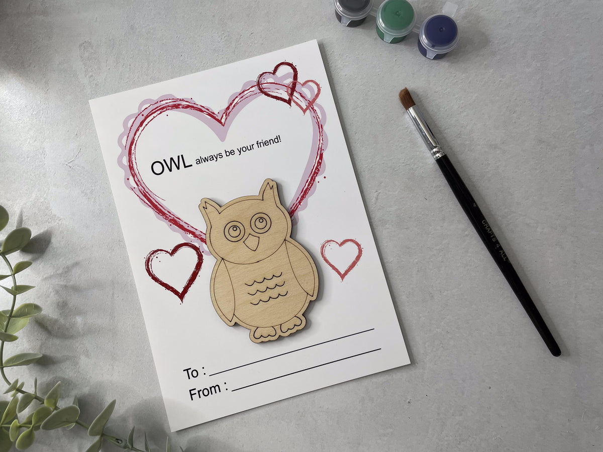 Owl Valentines Day Pocket Hug