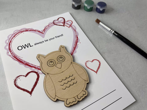 Owl Valentines Day Pocket Hug