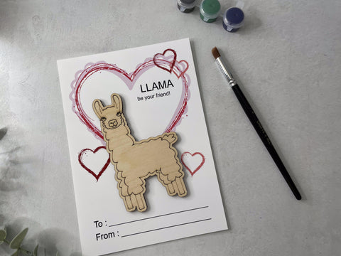 Llama Valentines Day Pocket Hug