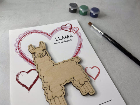 Llama Valentines Day Pocket Hug