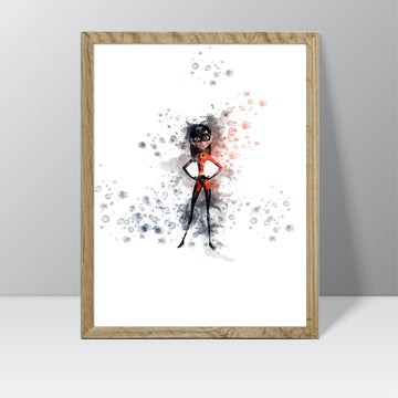 The Incredibles (Violet) - Watercolour Splash Print