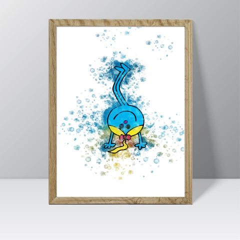 Little Miss Characters - Watercolour Splash Print