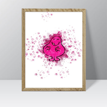 Mr Men Characters - Watercolour Splash Print