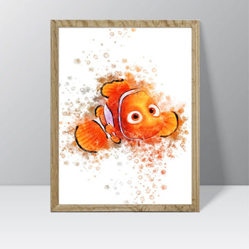 Finding Nemo (Nemo) - Watercolour Splash Print