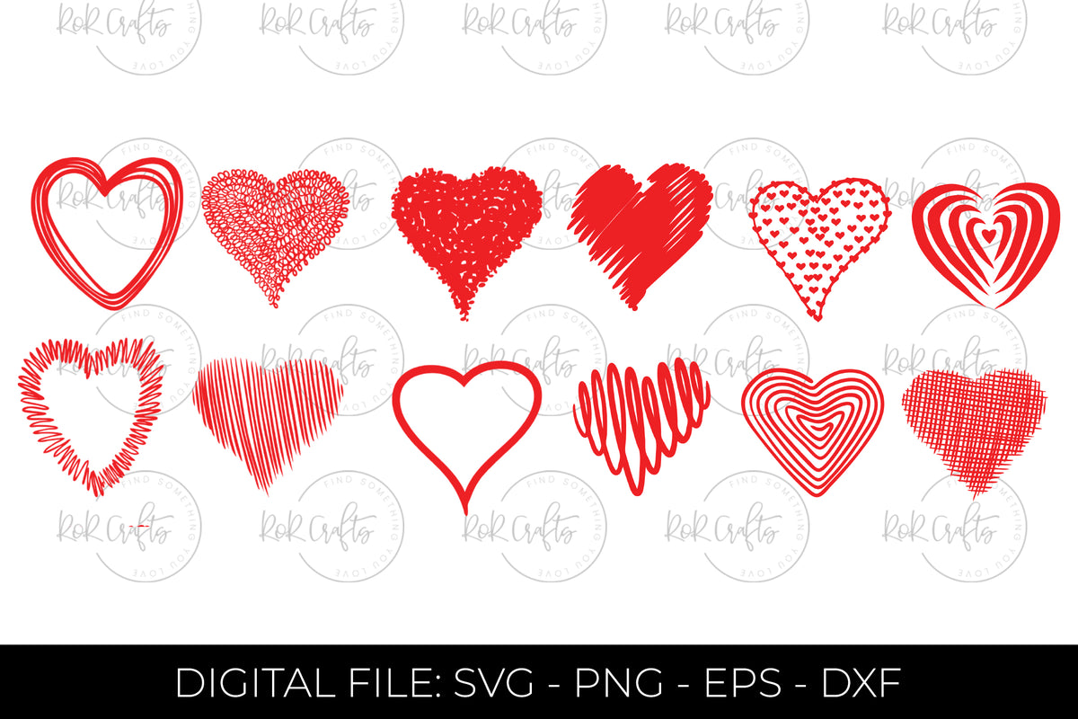 Valentine Hearts SVG
