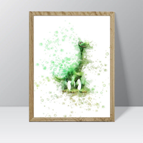 Good Dinosaur (Arlo and Spot) - Watercolour Splash Print