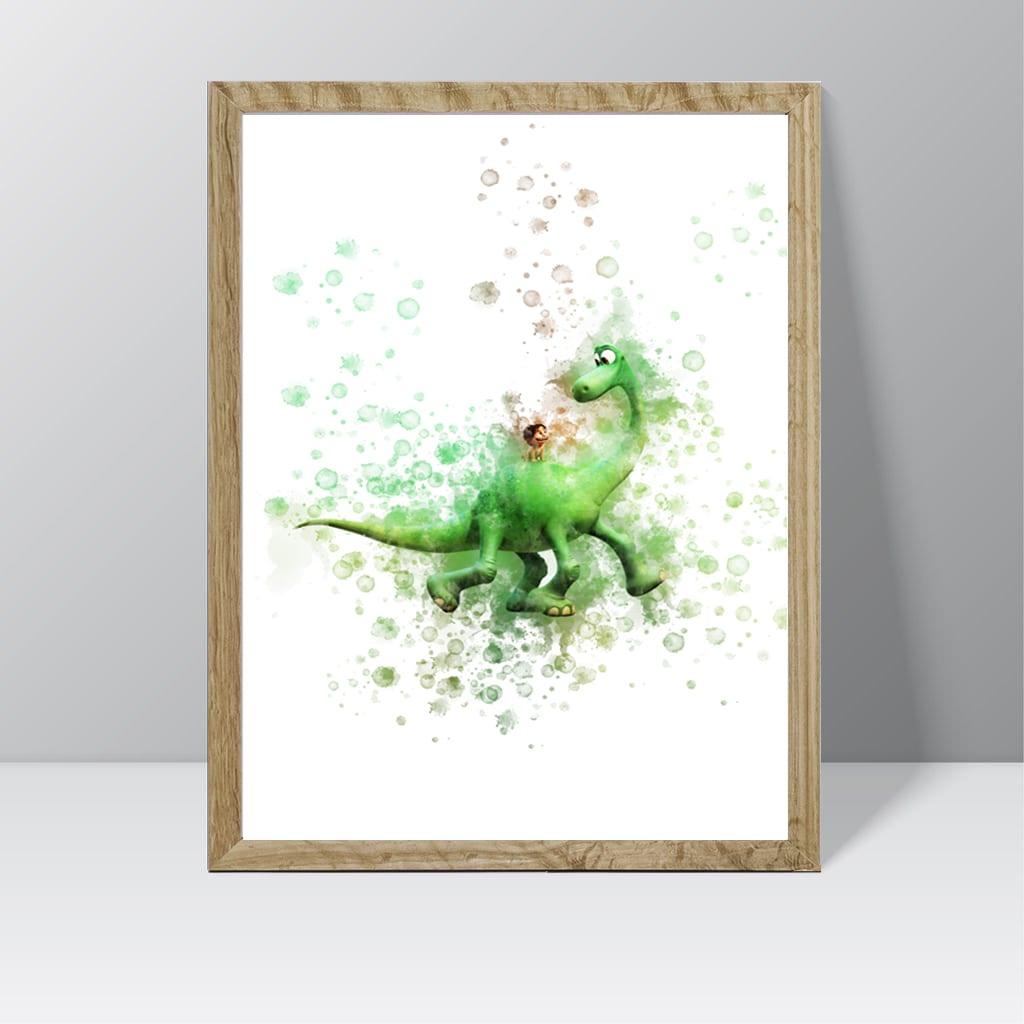 Good Dinosaur (Arlo and Spot) - Watercolour Splash Print