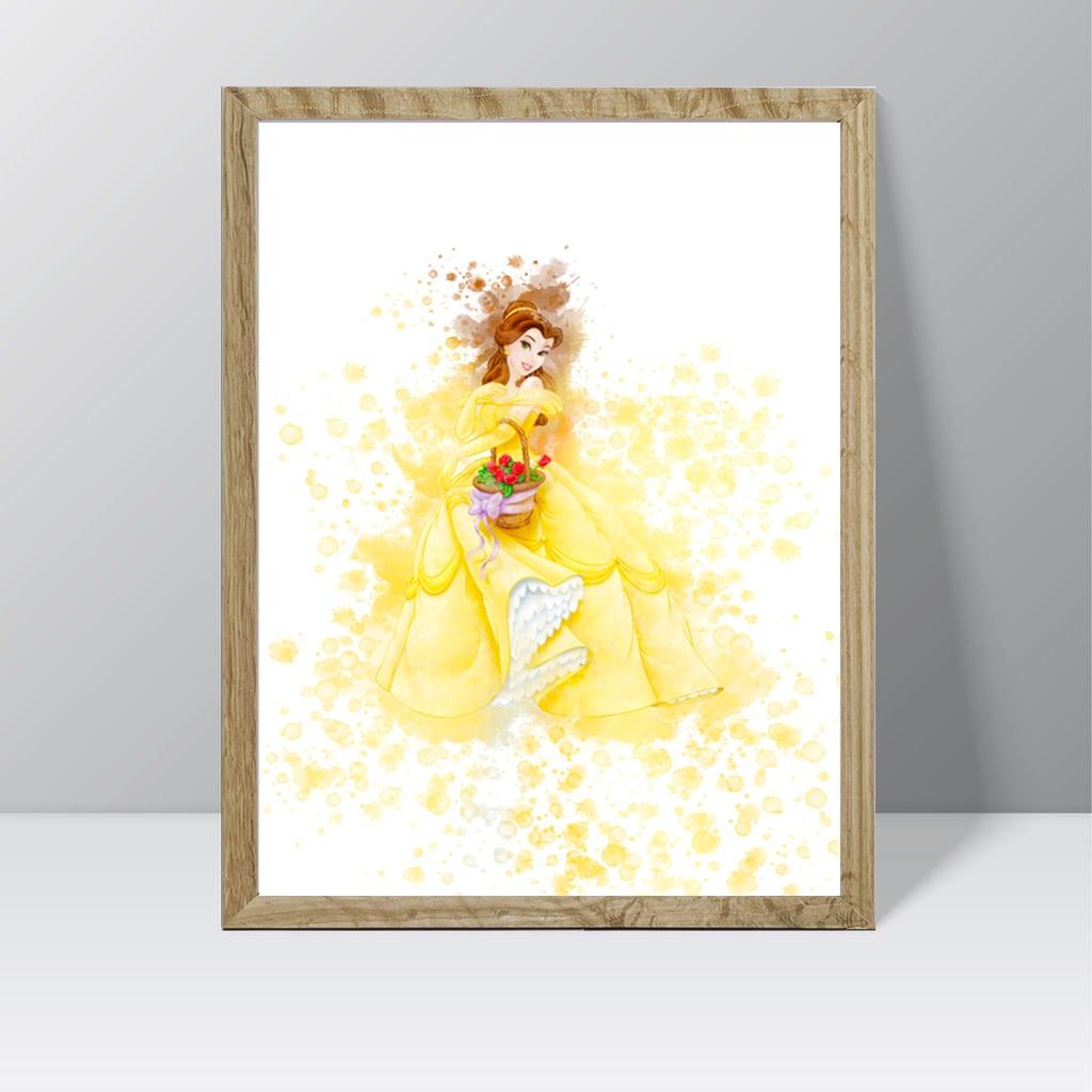 Beauty and The Beast (Beast) - Watercolour Splash Print