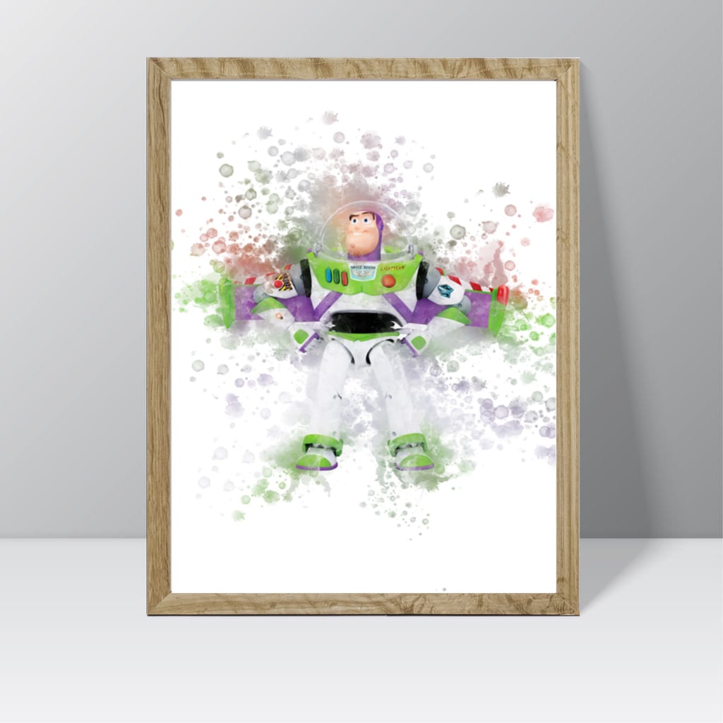 Toy Story (Woody) - Watercolour Splash Print