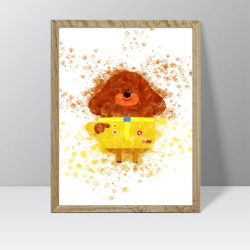 Hey Duggee (Duggee Alone)- Watercolour Splash Print