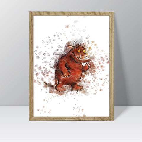 The Gruffalo (Frog) - Watercolour Splash Print