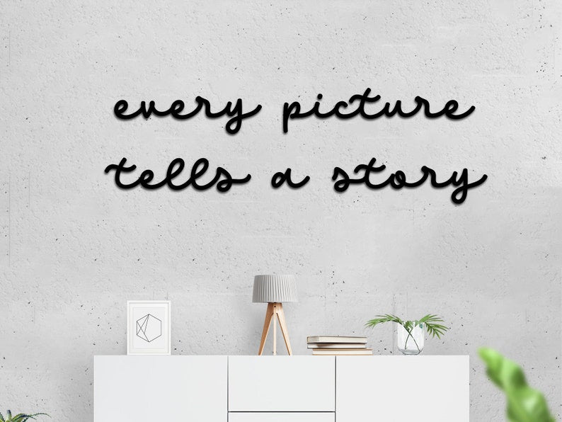 Every Picture Tells A Story - Acrylic Wall Quote