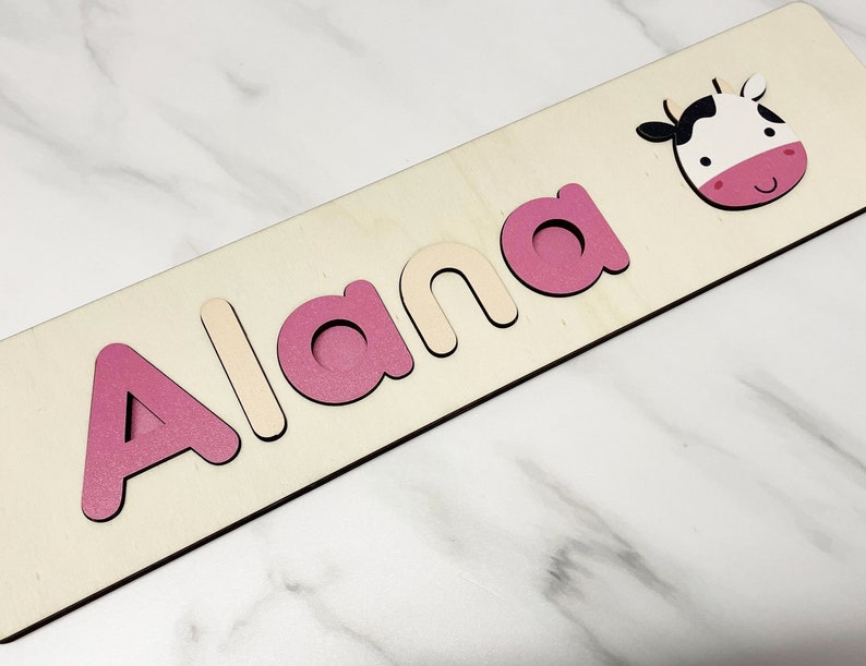 Cow - Personalised Name Puzzle