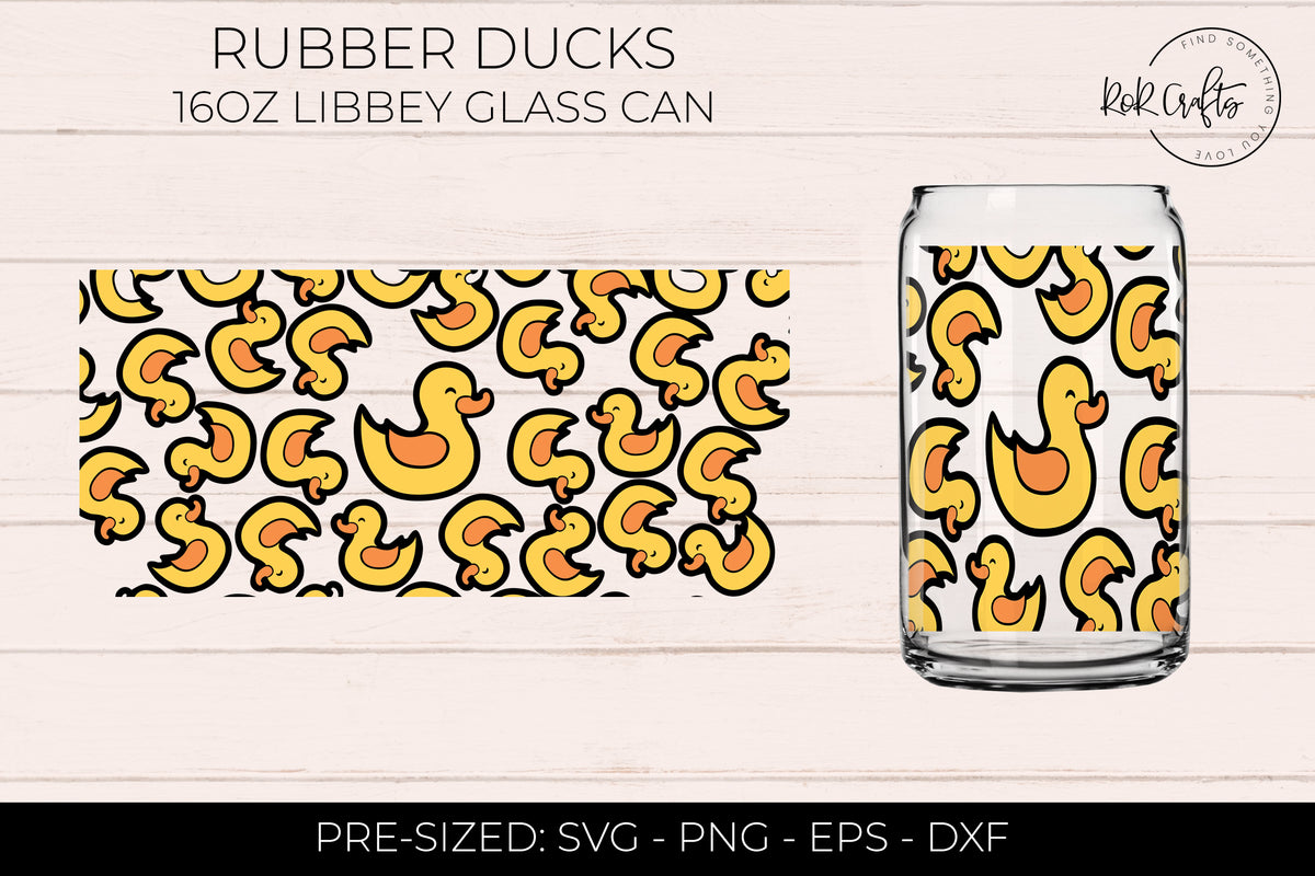 16oz Libby Glass Rubber Ducks