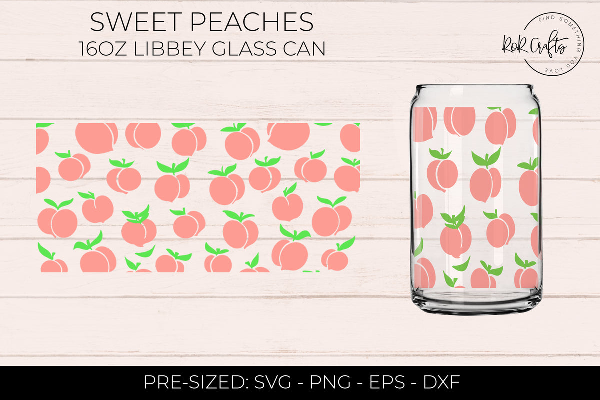 16oz Libby Glass Sweet Peaches